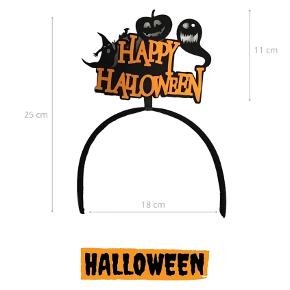 Cerchietti per capelli Halloween, decorazione capelli Halloween, 12pz.