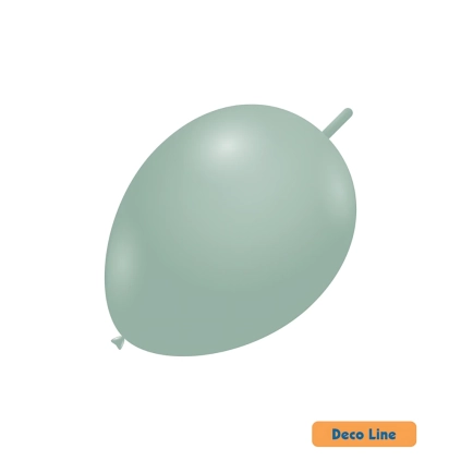 Palloncini link Deco Line pastello 11" (28cm) Verde Polvere 259, 50pz.