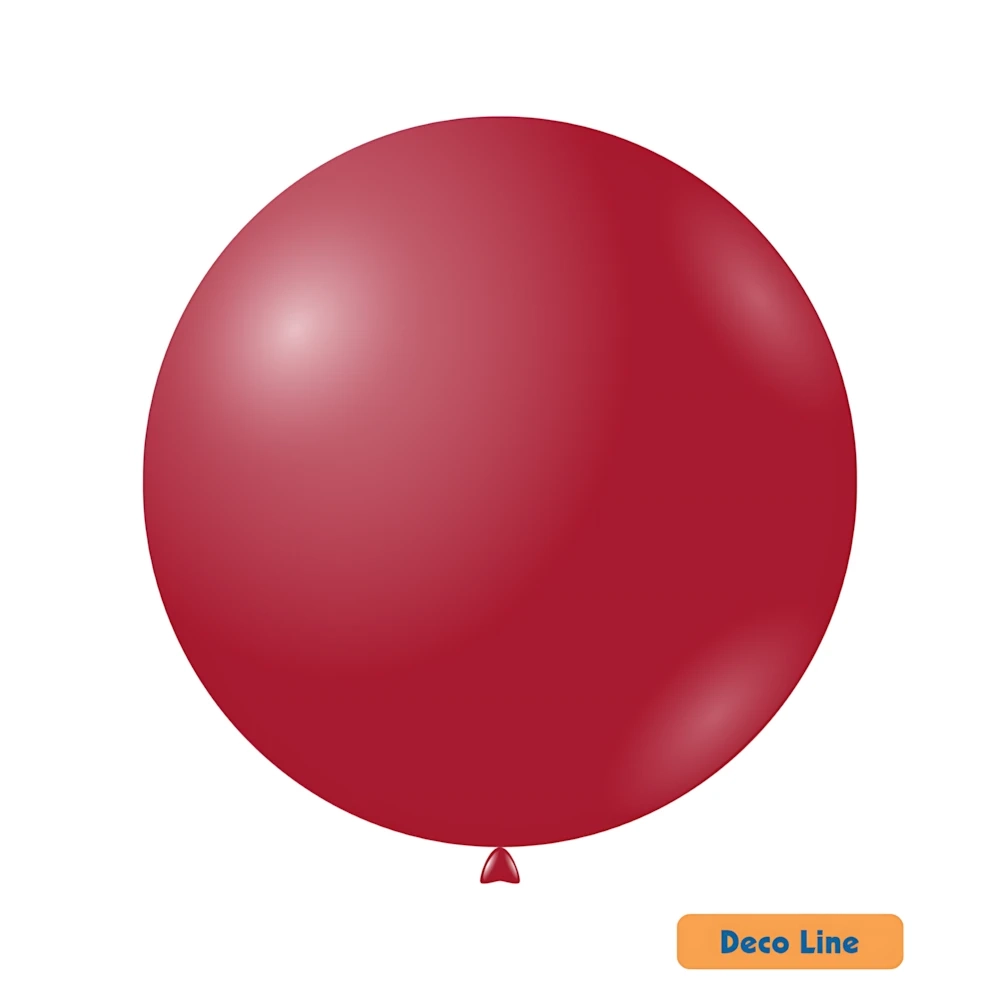 Palloncini Deco Line pastello 36" (91cm) Rosso Rubino 232, 2pz.