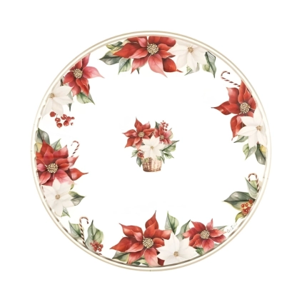 Piatti Stella di Natale 27cm, 8pz.