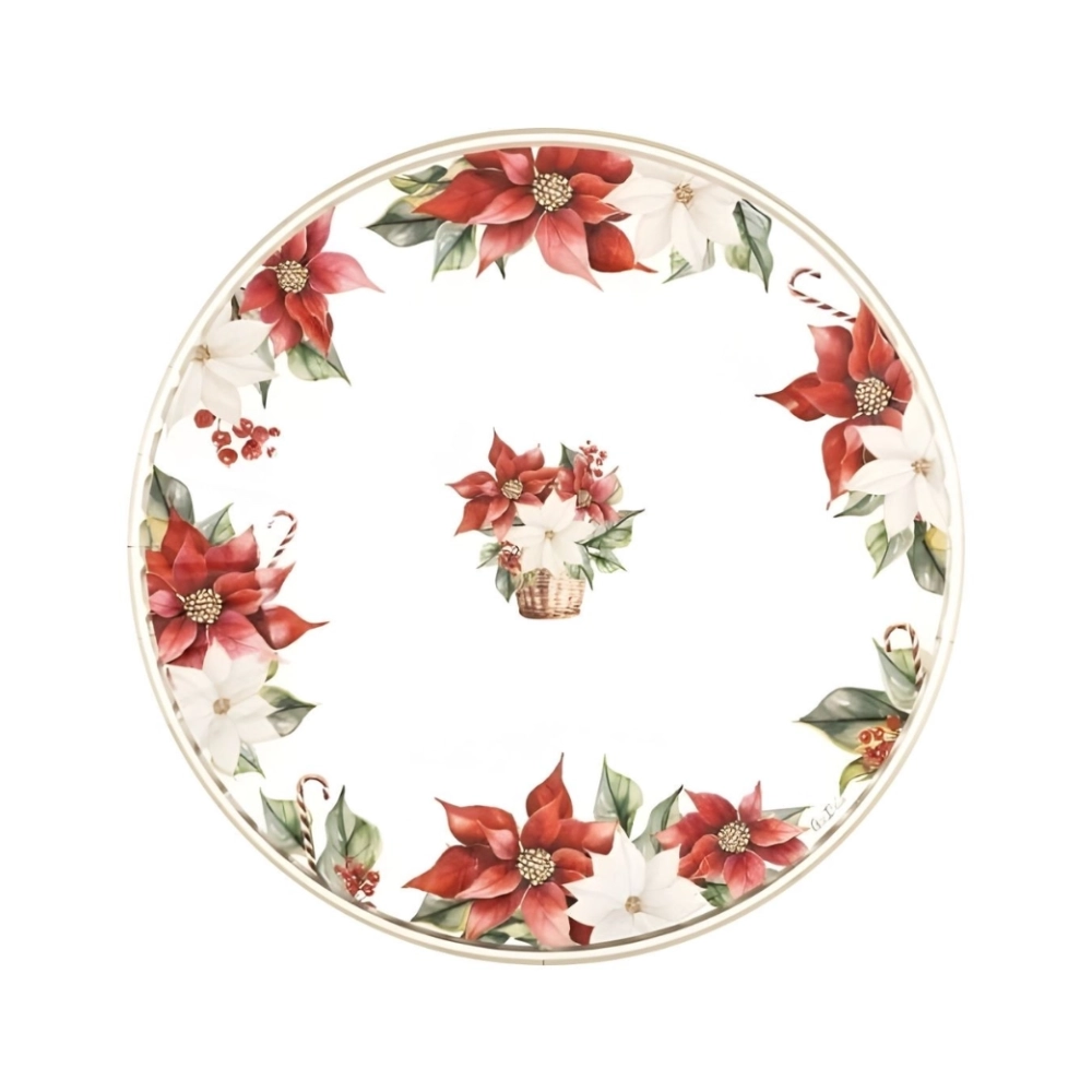 Piatti Stella di Natale 24cm, 8pz.