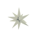 Palloncino Exploding Stars latte 27" con Valvola – Stella a 12 Punte, 1pz