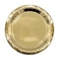 Piatti in carta 32cm Oro metal – Confezione da 8 pezzi