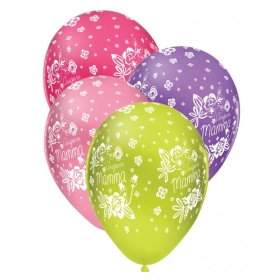 Palloncini Auguri Mamma Assortiti  12 pollici (30cm), 100pz.