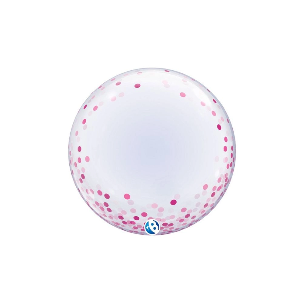 Palloncino Deco Bubble Confetti Dots Takara 24"-(61cm), 1pz.