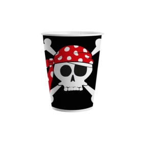 Bicchieri Pirata in Carta per Bevande 200ml - 8pz