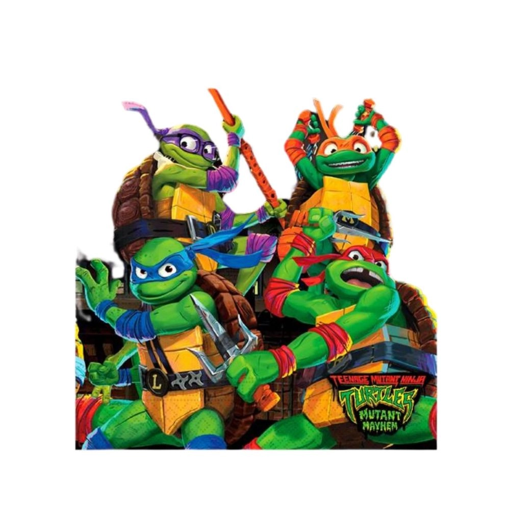 Tovaglioli Tartarughe Ninja 33x33cm - 20pz