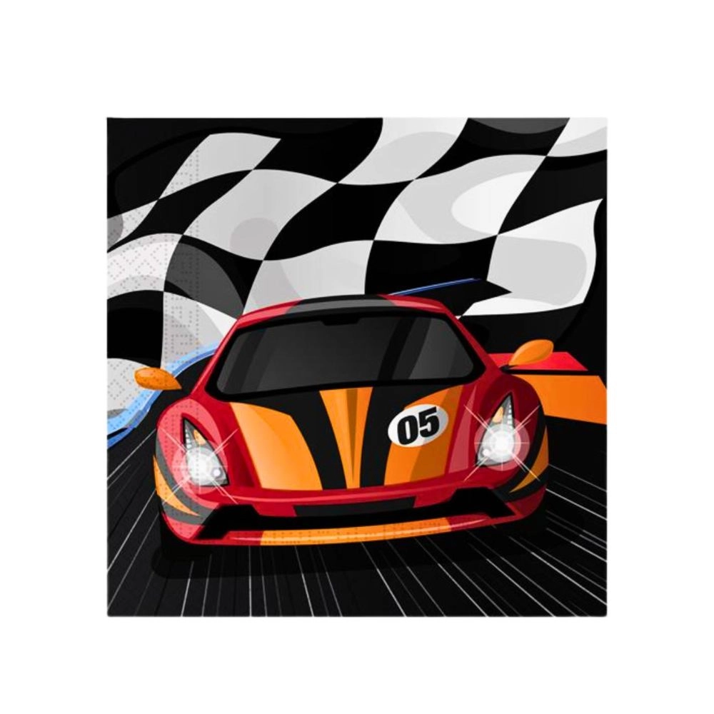 Tovaglioli Extreme Racing Auto da Corsa 33x33cm - 20pz
