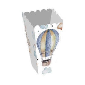 Scatole Popcorn Sweet Boy 12x8cm per Buffet Nascita Bimbo