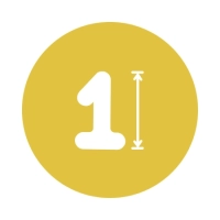 Numeri Oro Mini 14''-35cm