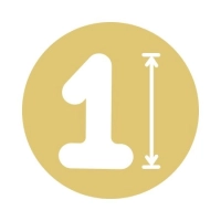 Numeri Champagne Super 40''-101cm