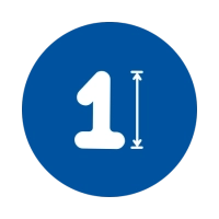 Numeri Blu mini 14''-35cm